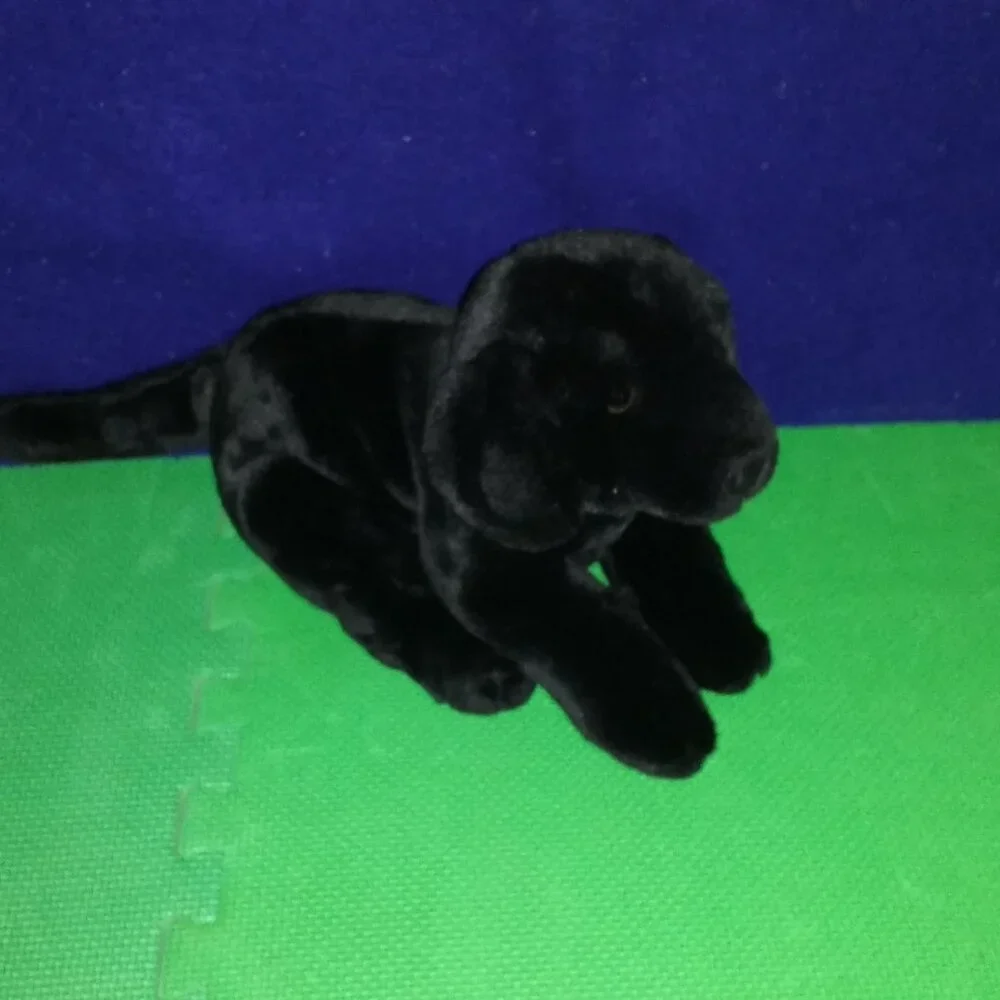 Black and gray Dogs plush set of 2 used